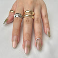 Olive Green press-on nails warm earthy gradient design — trendy luxury nail art — Ayna.B Dubai