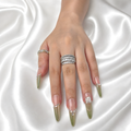 Gilded Meadow press-on nails floral gold design — romantic luxury nail art — Ayna.B Dubai