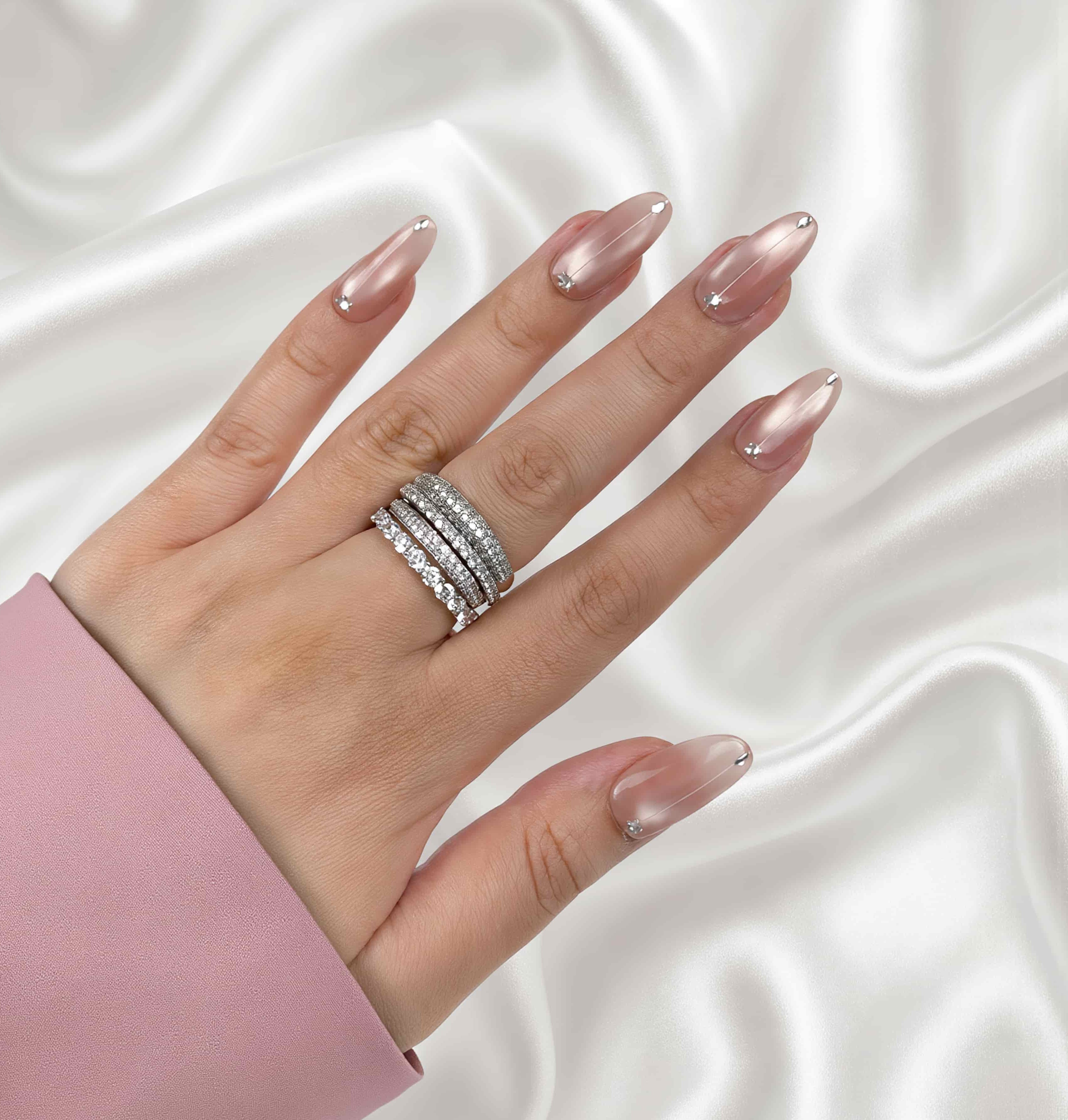 Glazed Ombre With Studs